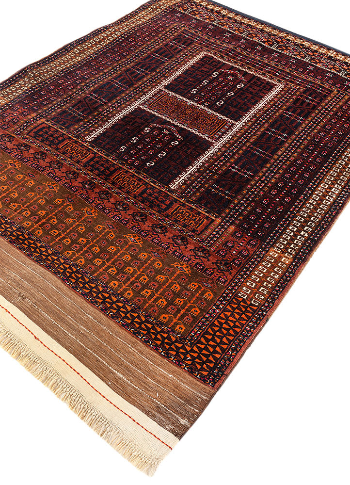 kiaan beige and brown wool hand knotted Rug - FoldShot kiaan beige and brown wool hand knotted Rug - FoldShot