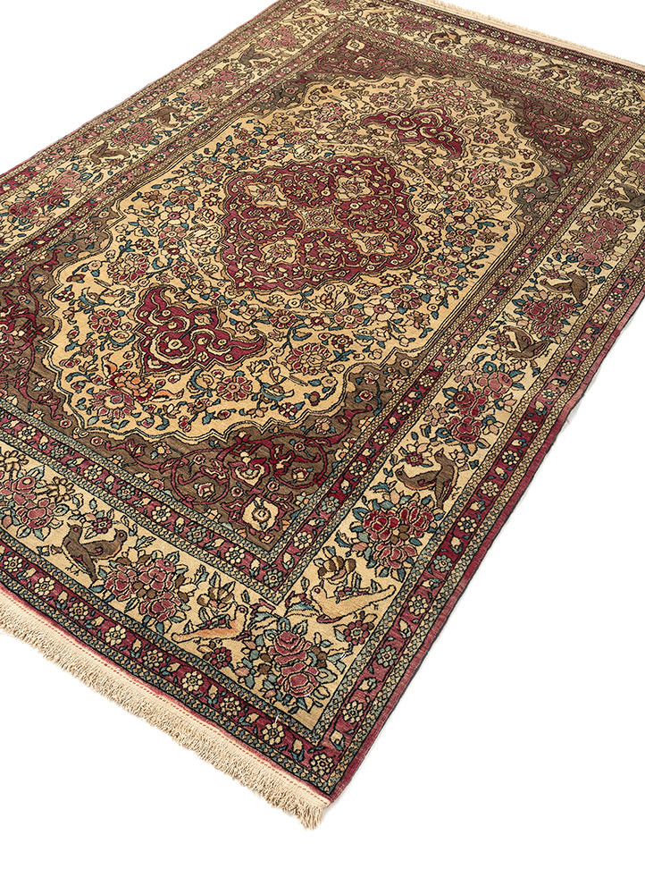 aalam blue wool hand knotted Rug - FoldShot aalam blue wool hand knotted Rug - FoldShot