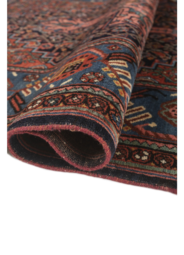 kiaan red and orange wool hand knotted Rug - FoldShot