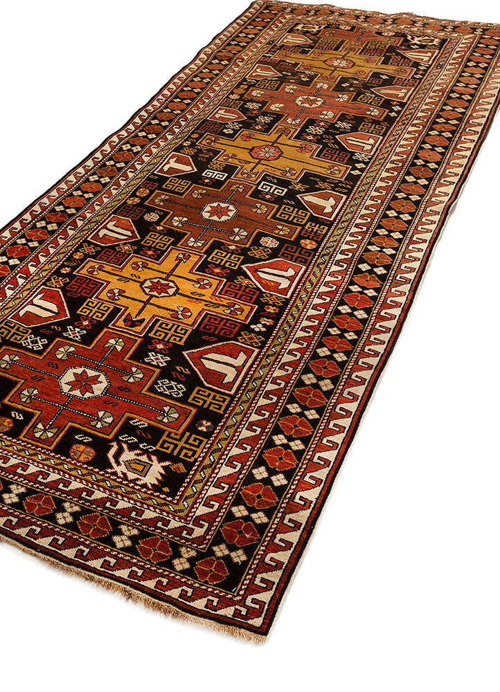 kiaan beige and brown wool hand knotted Rug - FoldShot kiaan beige and brown wool hand knotted Rug - FoldShot