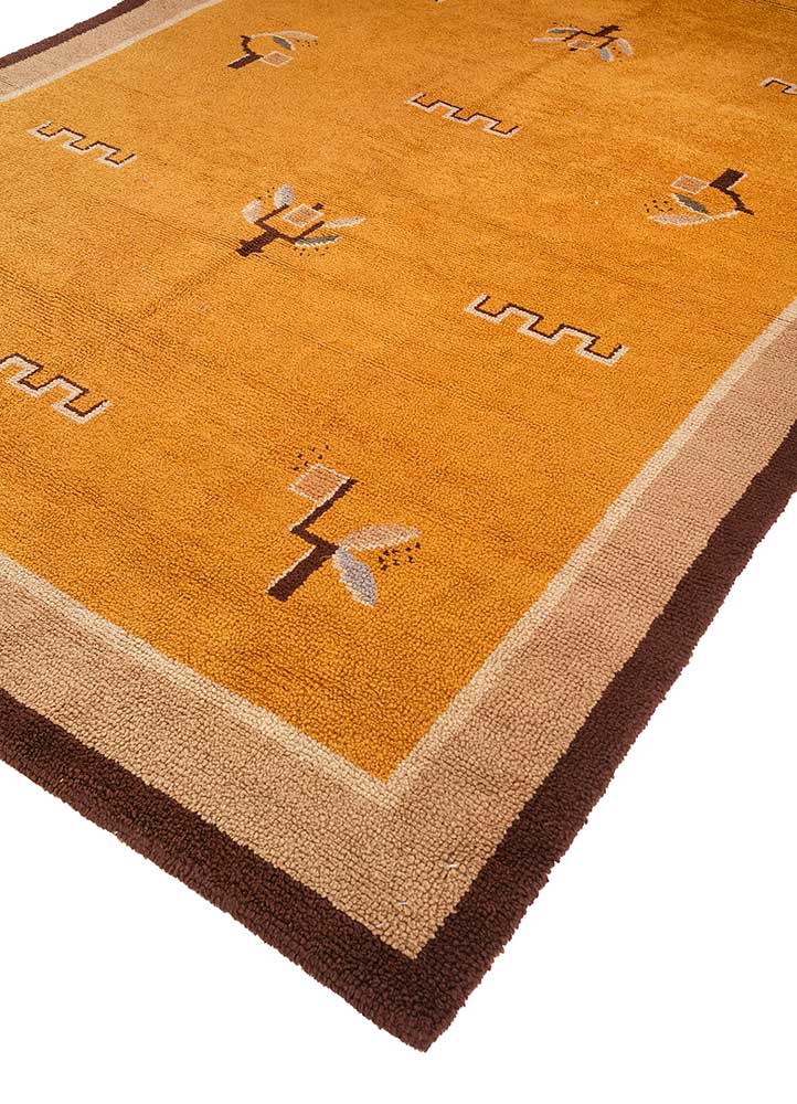 nuray gold wool hand knotted Rug - FoldShot nuray gold wool hand knotted Rug - FoldShot