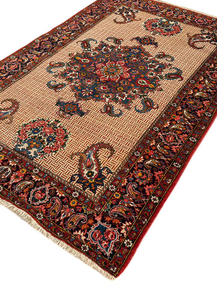 aalam gold wool hand knotted Rug - FoldShot