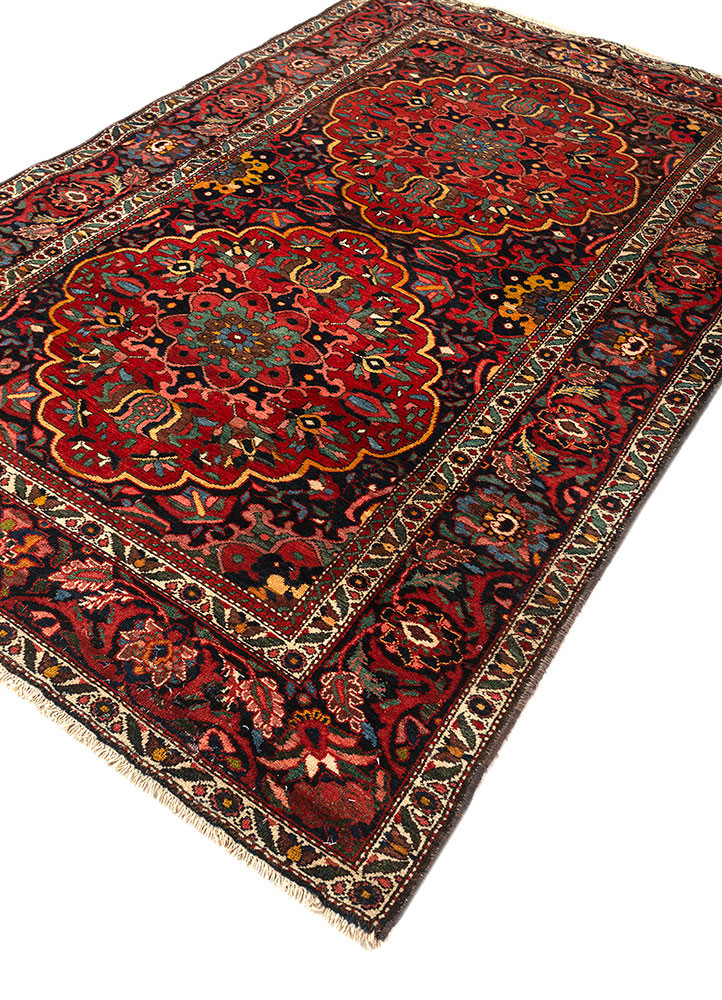 aalam red and orange wool hand knotted Rug - FoldShot aalam red and orange wool hand knotted Rug - FoldShot