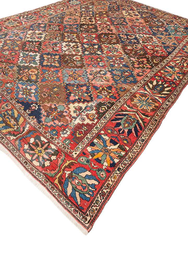 aalam beige and brown wool hand knotted Rug - FoldShot