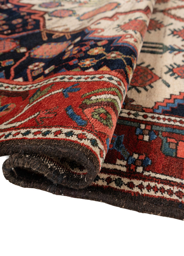 kiaan ivory wool hand knotted Rug - FoldShot