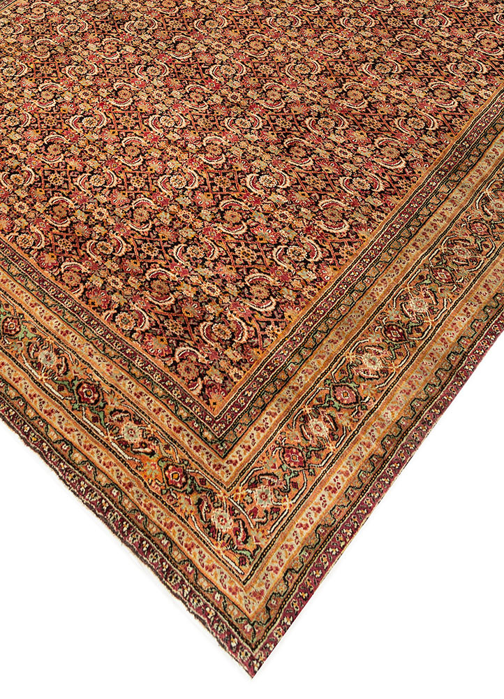aalam grey and black wool hand knotted Rug - FoldShot aalam grey and black wool hand knotted Rug - FoldShot
