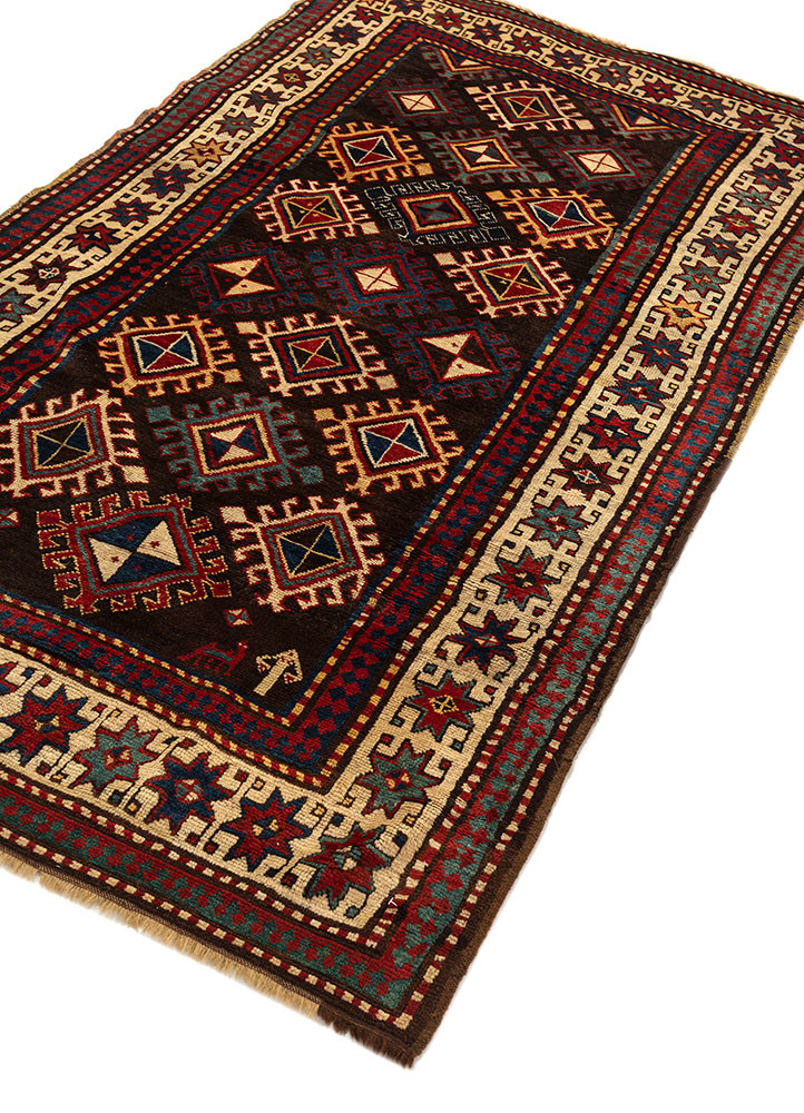 kiaan grey and black wool hand knotted Rug - FoldShot kiaan grey and black wool hand knotted Rug - FoldShot