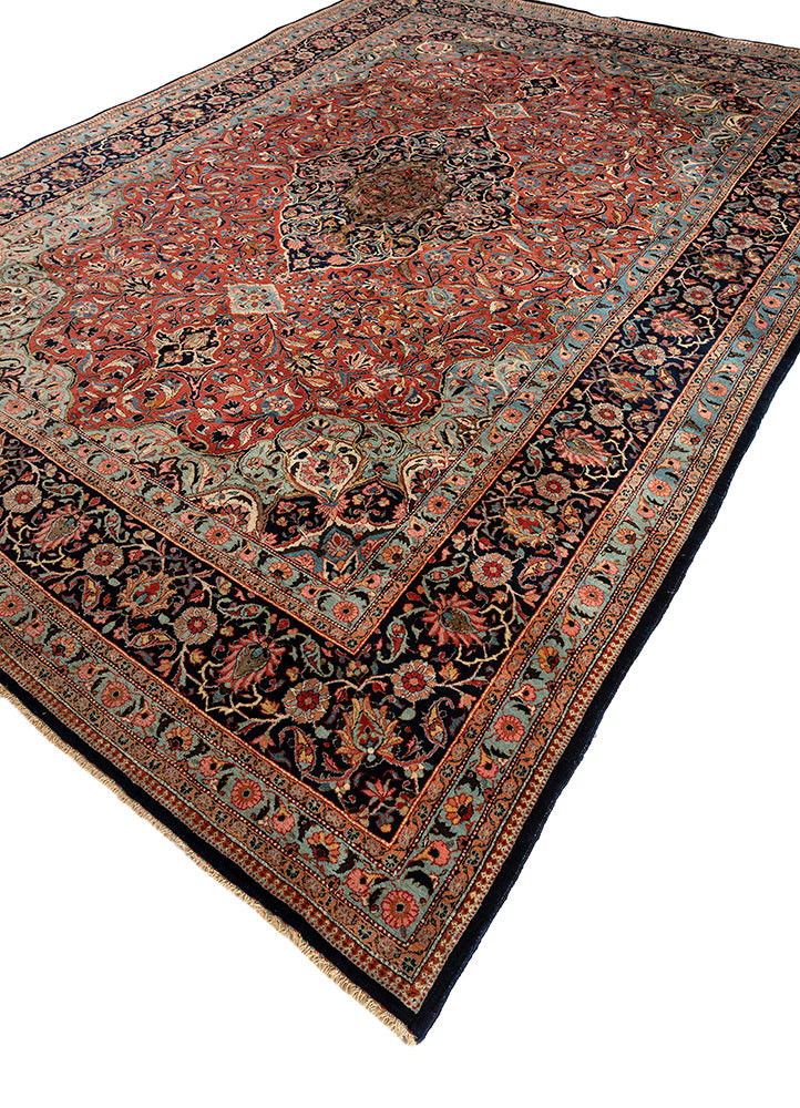 aalam pink and purple wool hand knotted Rug - FoldShot aalam pink and purple wool hand knotted Rug - FoldShot