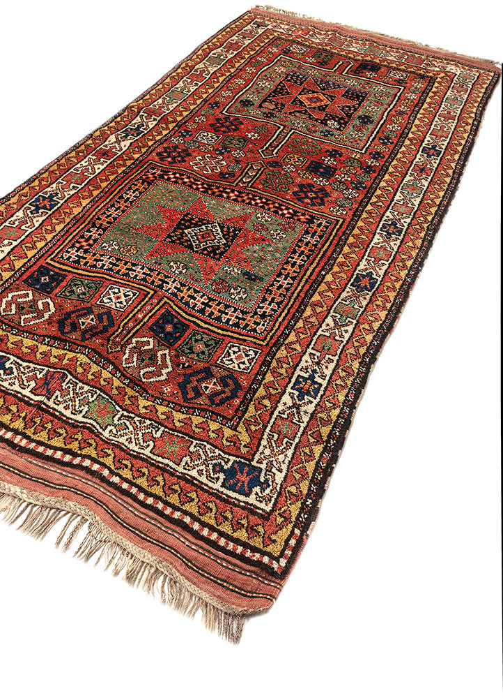 kiaan green wool hand knotted Rug - FoldShot kiaan green wool hand knotted Rug - FoldShot