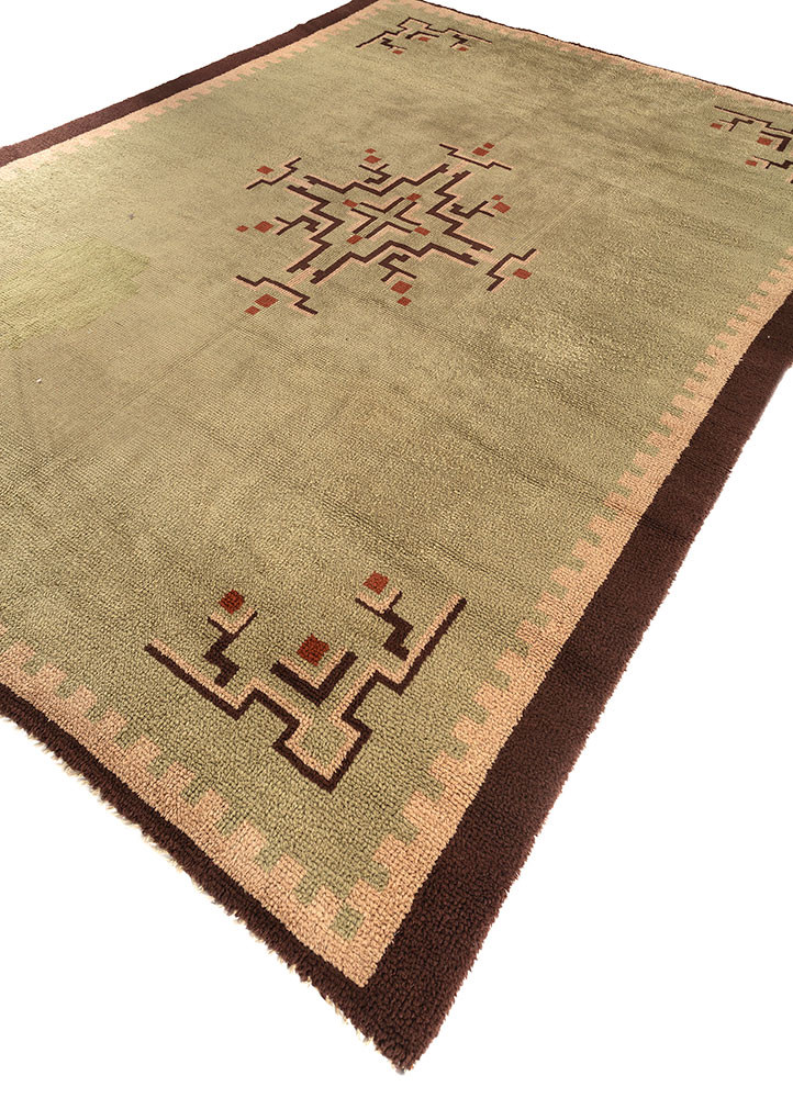 nuray green wool hand knotted Rug - FoldShot nuray green wool hand knotted Rug - FoldShot