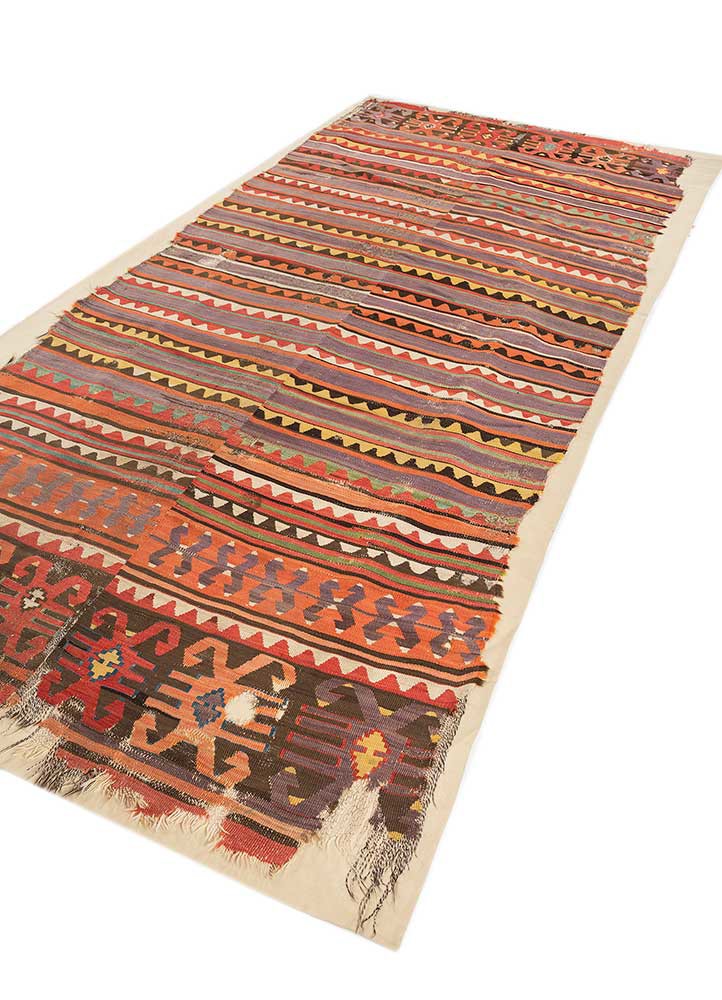 bespoke sile red and orange wool wall art WALL ART & TAPESTRY - FoldShot