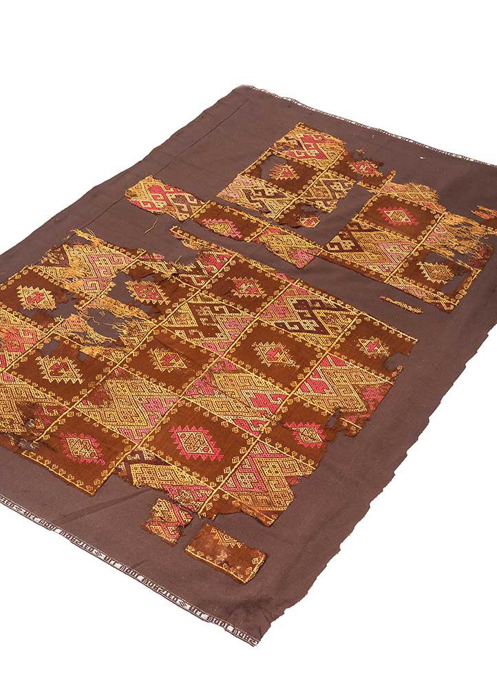 bespoke sile beige and brown wool wall art WALL ART & TAPESTRY - FoldShot