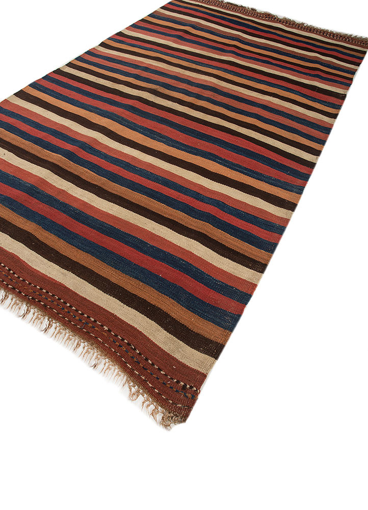 nayaab blue wool flat weaves Rug - FoldShot nayaab blue wool flat weaves Rug - FoldShot