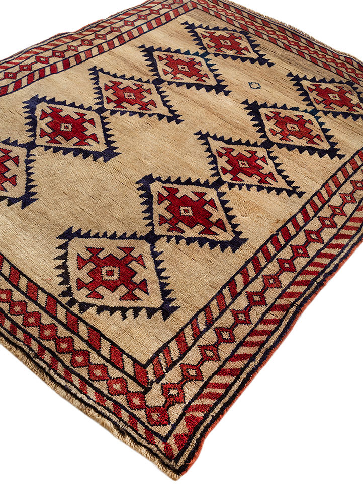 kiaan gold wool hand knotted Rug - FoldShot kiaan gold wool hand knotted Rug - FoldShot