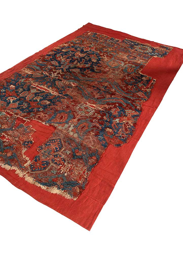 bespoke sile red and orange wool wall art WALL ART & TAPESTRY - FoldShot