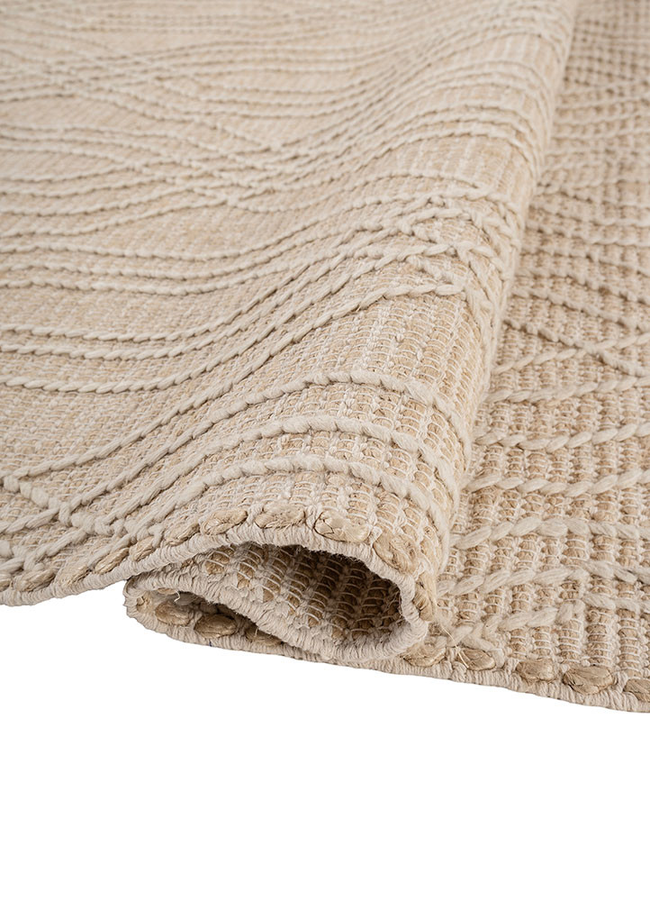nomadic threads beige and brown jute and hemp flat weaves Rug - FoldShot nomadic threads beige and brown jute and hemp flat weaves Rug - FoldShot