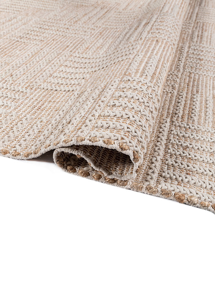 nomadic threads beige and brown jute and hemp flat weaves Rug - FoldShot nomadic threads beige and brown jute and hemp flat weaves Rug - FoldShot