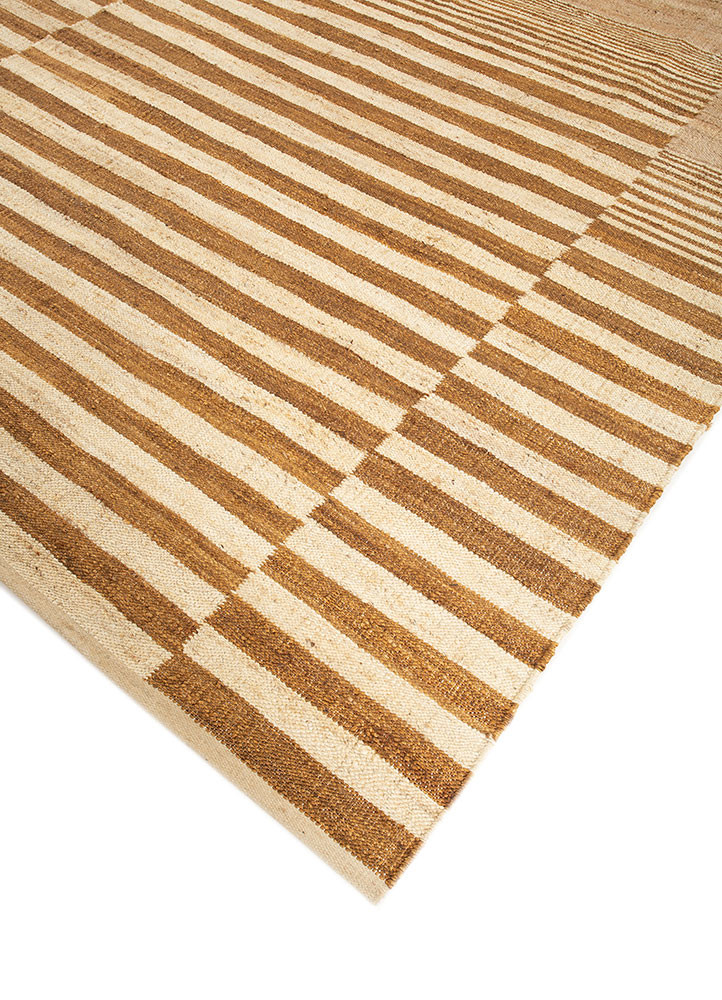 nomadic threads beige and brown jute and hemp flat weaves Rug - FoldShot nomadic threads beige and brown jute and hemp flat weaves Rug - FoldShot