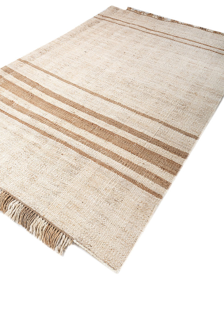 nomadic threads beige and brown jute and hemp flat weaves Rug - FoldShot nomadic threads beige and brown jute and hemp flat weaves Rug - FoldShot