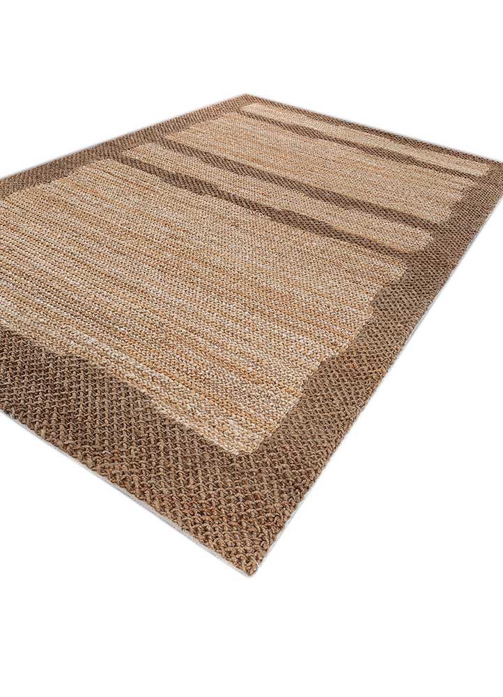 nomadic threads beige and brown jute and hemp flat weaves Rug - FoldShot nomadic threads beige and brown jute and hemp flat weaves Rug - FoldShot