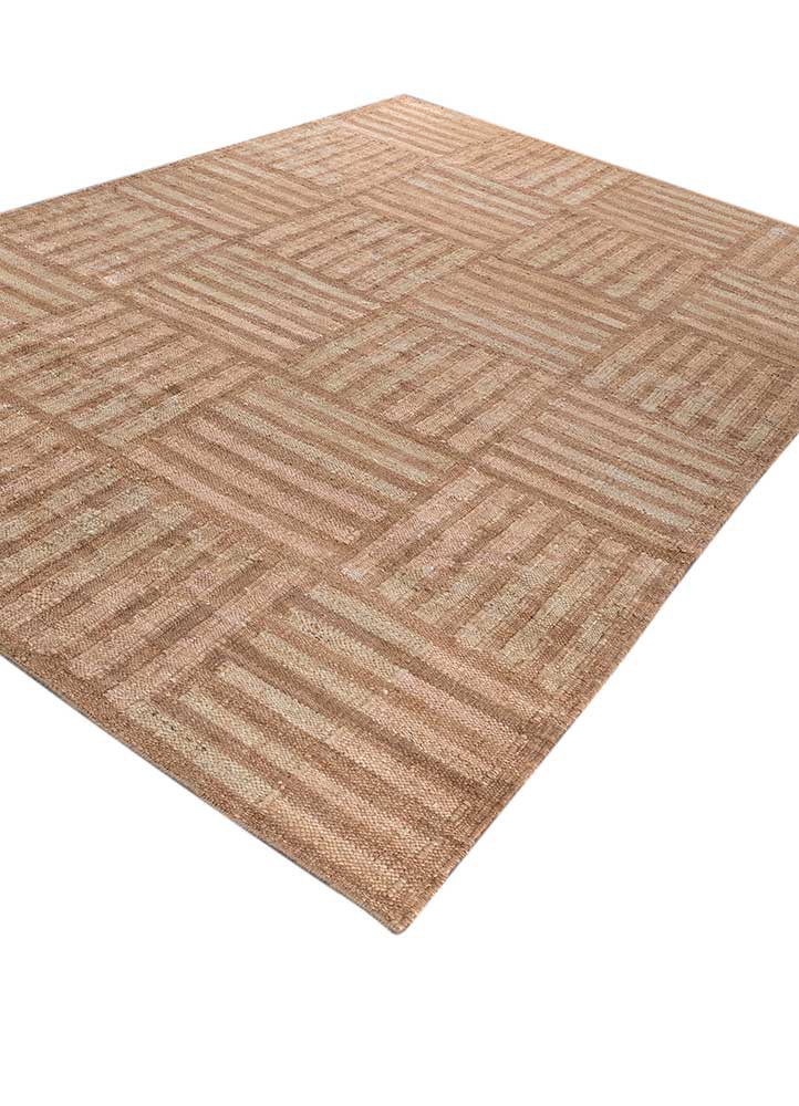 nomadic threads beige and brown jute and hemp flat weaves Rug - FoldShot