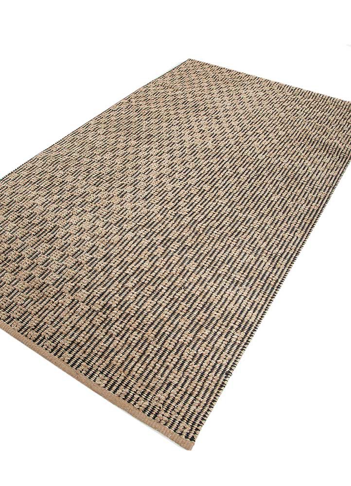 nomadic threads beige and brown jute and hemp flat weaves Rug - FoldShot nomadic threads beige and brown jute and hemp flat weaves Rug - FoldShot