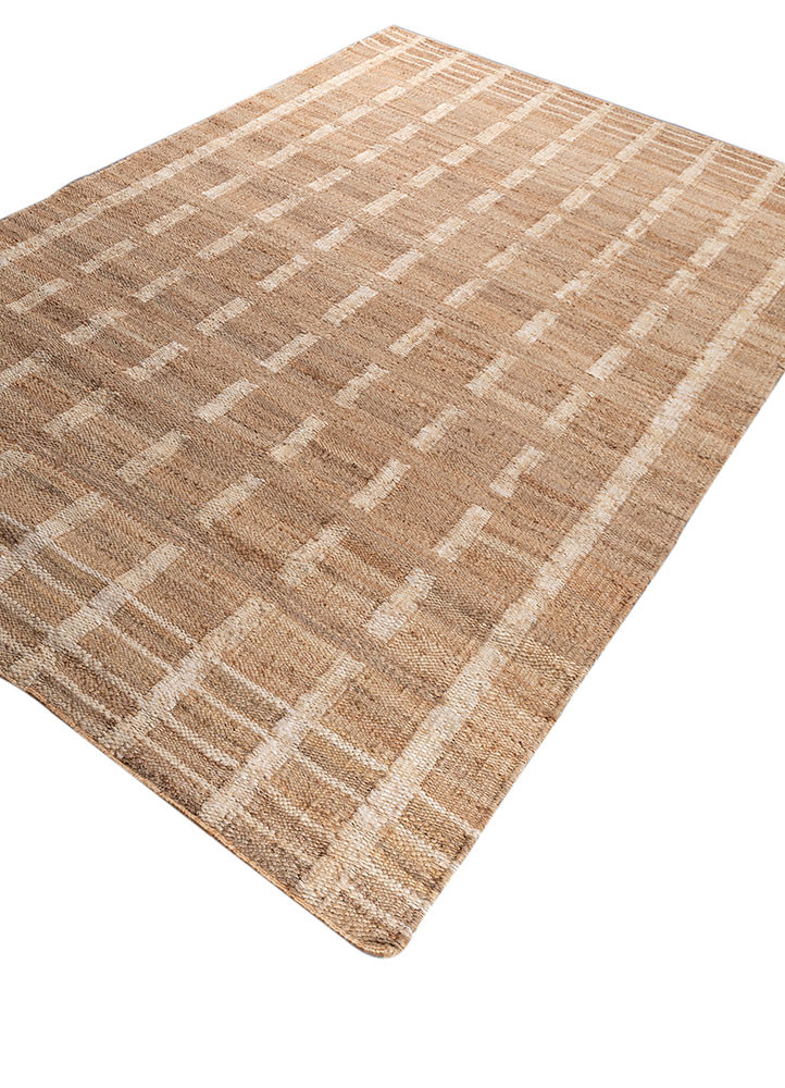 nomadic threads beige and brown jute and hemp flat weaves Rug - FoldShot nomadic threads beige and brown jute and hemp flat weaves Rug - FoldShot