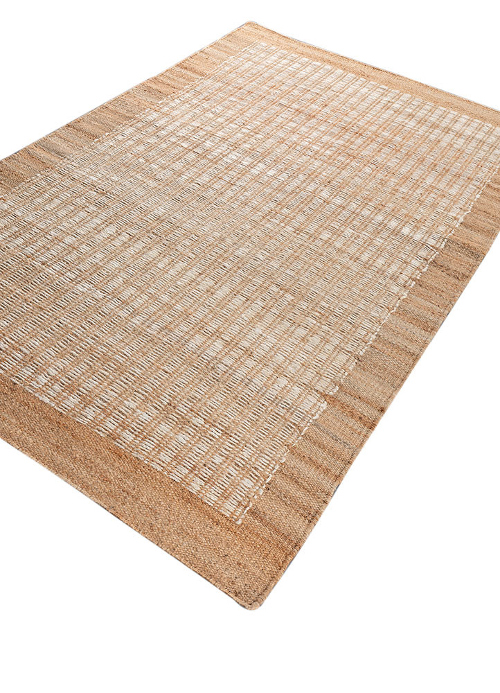 nomadic threads beige and brown jute and hemp flat weaves Rug - FoldShot nomadic threads beige and brown jute and hemp flat weaves Rug - FoldShot
