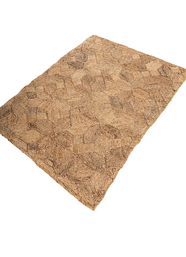 nomadic threads beige and brown jute and hemp flat weaves Rug - FoldShot nomadic threads beige and brown jute and hemp flat weaves Rug - FoldShot