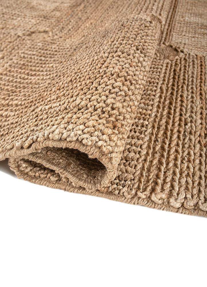 nomadic threads beige and brown jute and hemp flat weaves Rug - FoldShot nomadic threads beige and brown jute and hemp flat weaves Rug - FoldShot
