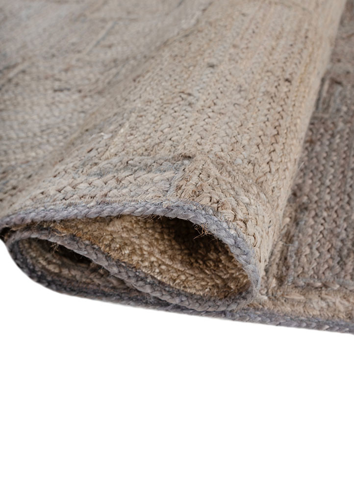 nomadic threads grey and black jute and hemp flat weaves Rug - FoldShot