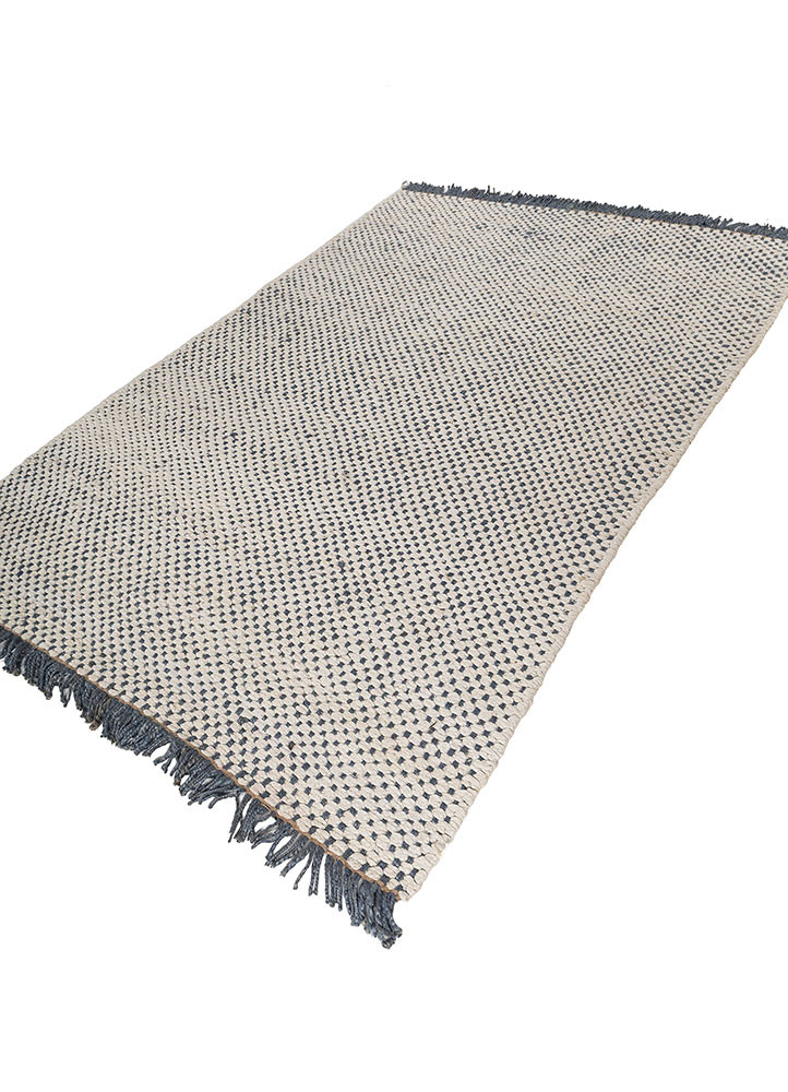 nomadic threads blue jute and hemp flat weaves Rug - FoldShot