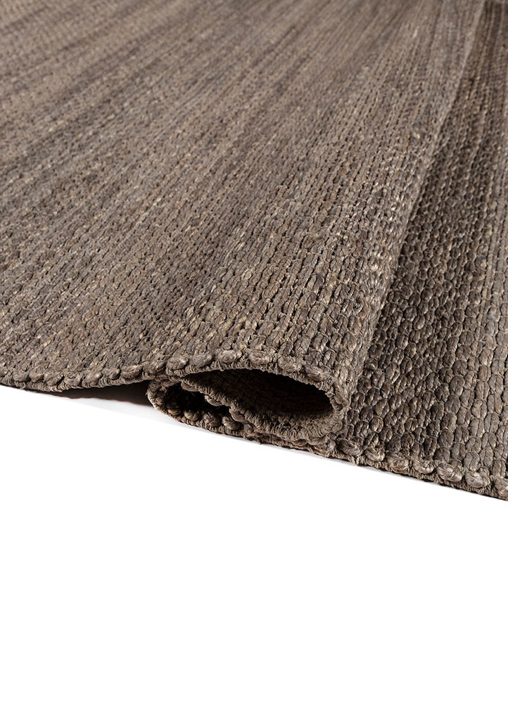 nomadic threads grey and black jute and hemp flat weaves Rug - FoldShot