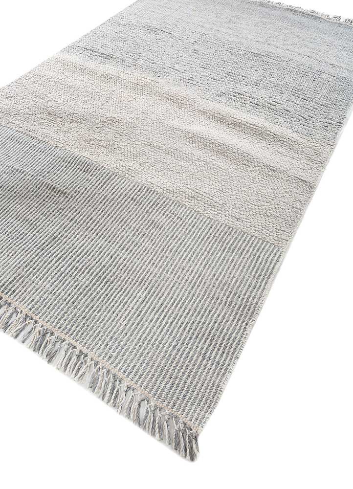al fresco grey and black polyester flat weaves Rug - FoldShot