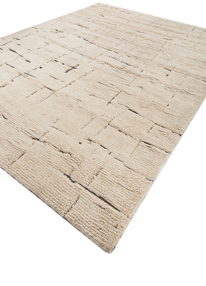 indusbar ivory wool flat weaves Rug - FoldShot