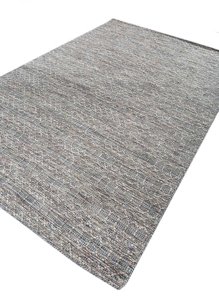 Aprezo Blue Flat Weaves Wool RugsPdwl671Jaipur Rugs Australia
