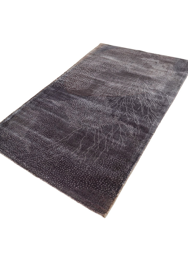 aprezo blue nylon hand loom Rug - FoldShot