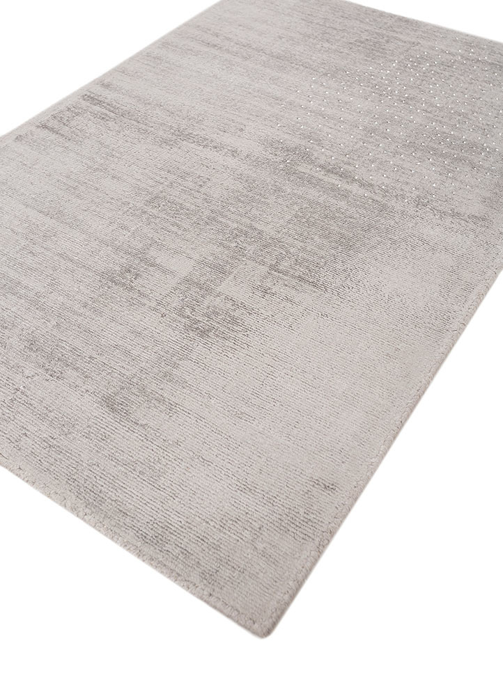 basis grey and black viscose hand loom Rug - FoldShot