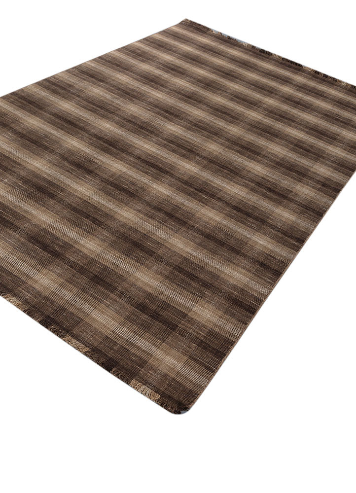 tesoro beige and brown wool hand loom Rug - FoldShot tesoro beige and brown wool hand loom Rug - FoldShot