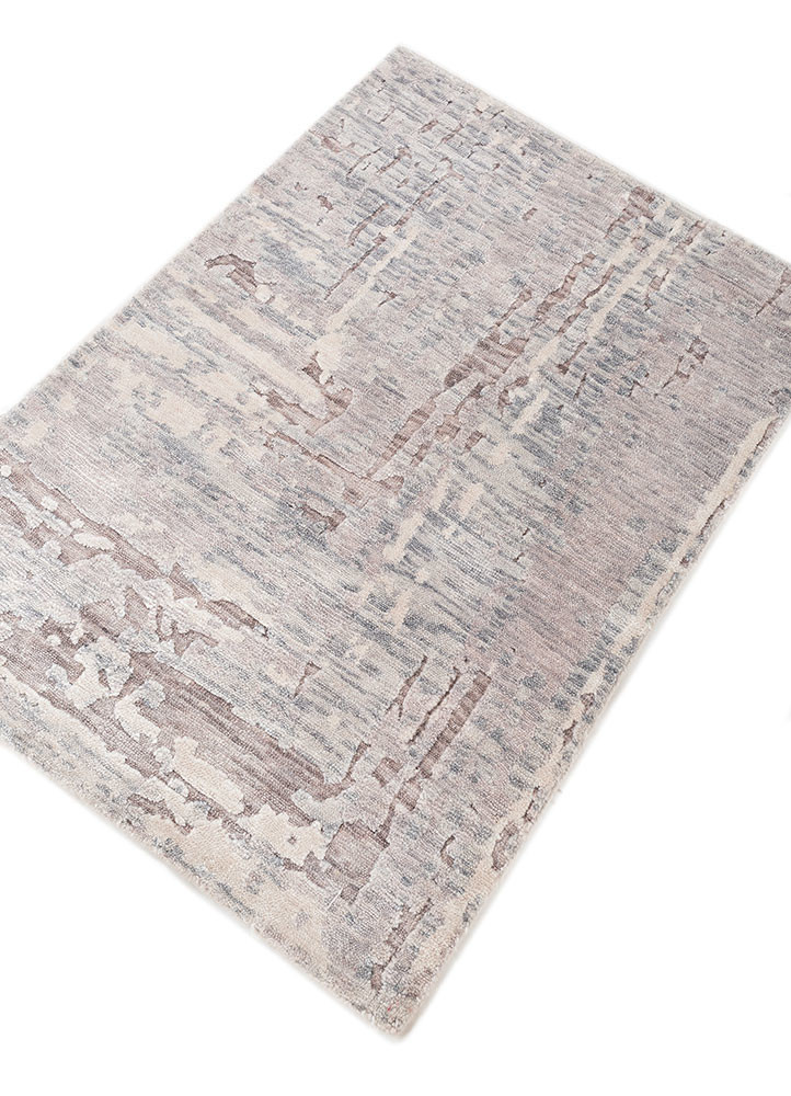 aprezo red and orange bamboo silk hand knotted Rug - FoldShot