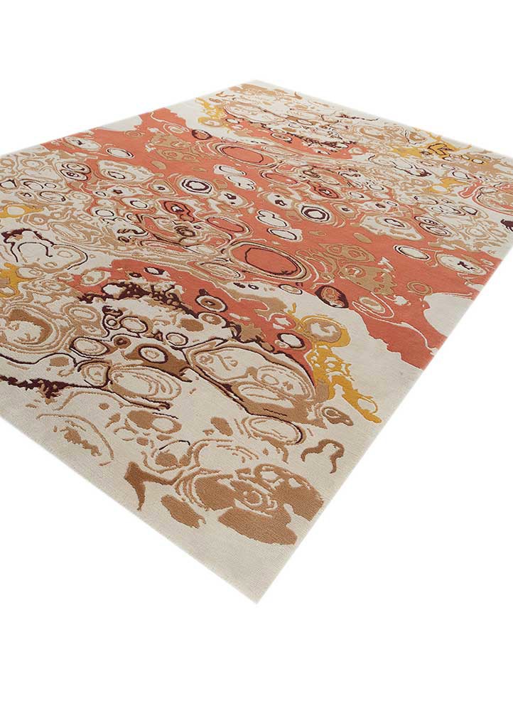sthir ivory wool hand knotted Rug - FoldShot