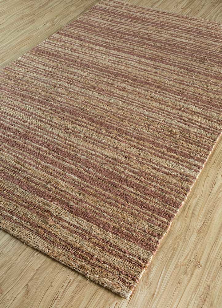 hula beige and brown jute and hemp hand knotted Rug - FoldShot