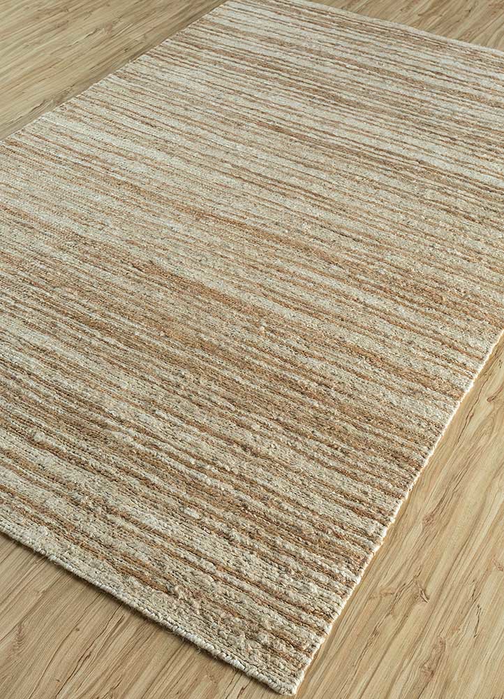 hula ivory jute and hemp hand knotted Rug - FoldShot