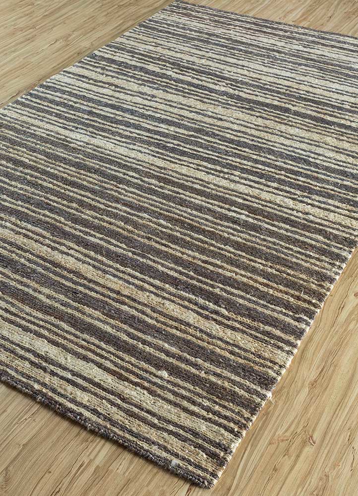 hula blue jute and hemp hand knotted Rug - FoldShot