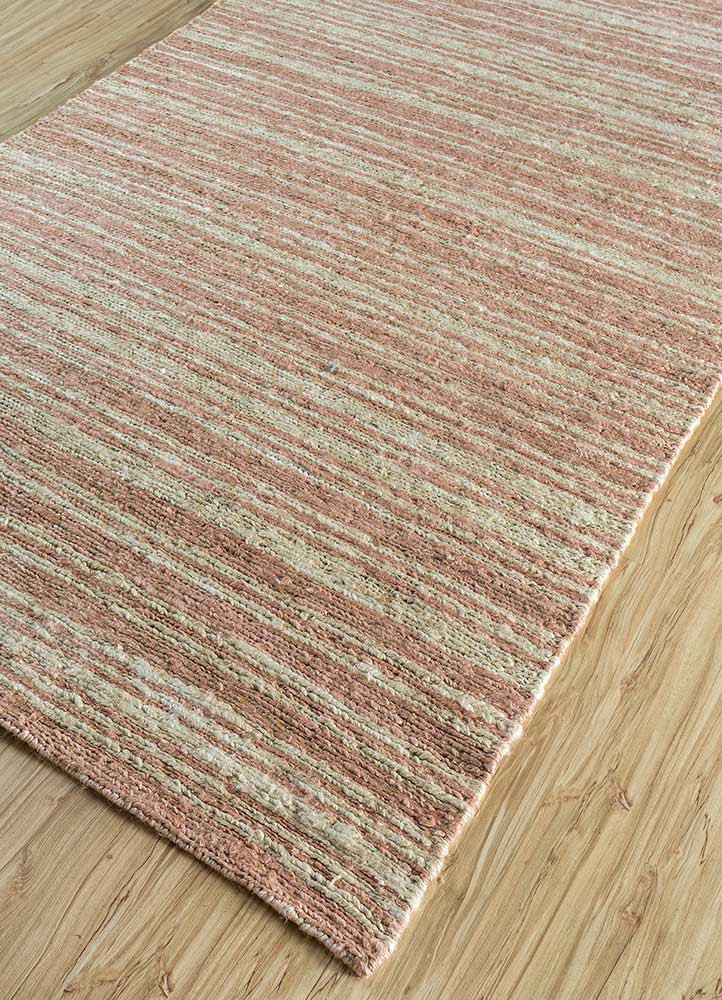 hula pink and purple jute and hemp hand knotted Rug - FoldShot