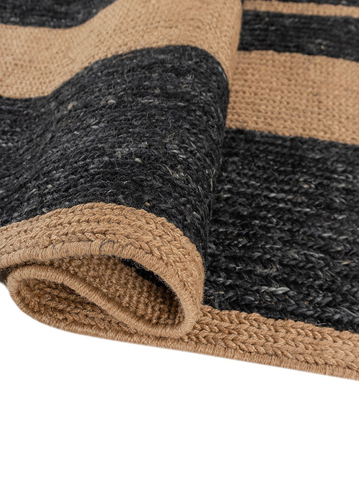 nomadic threads grey and black jute and hemp hand knotted Rug - FoldShot nomadic threads grey and black jute and hemp hand knotted Rug - FoldShot