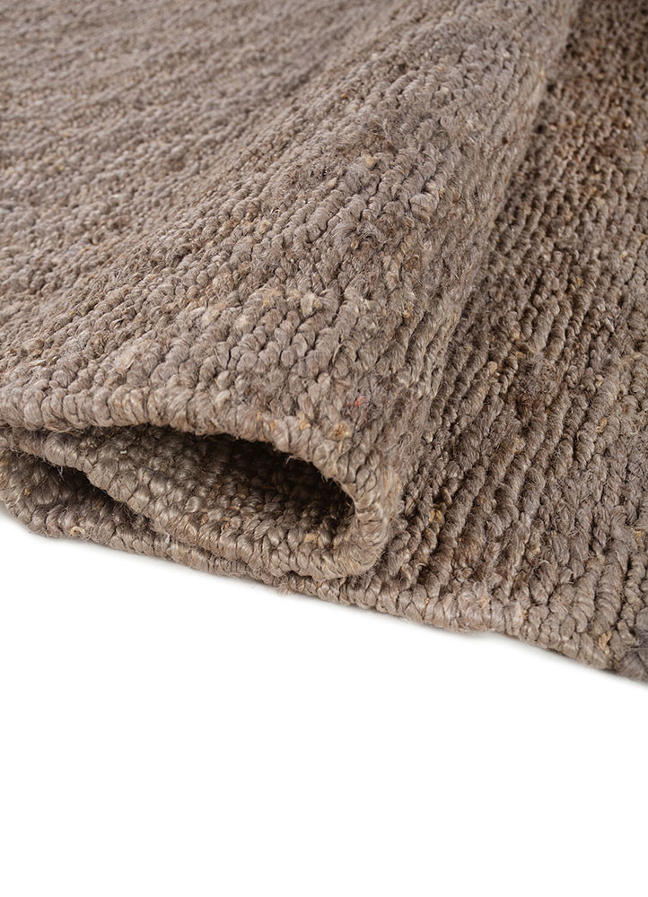 nomadic threads grey and black jute and hemp hand knotted Rug - FoldShot