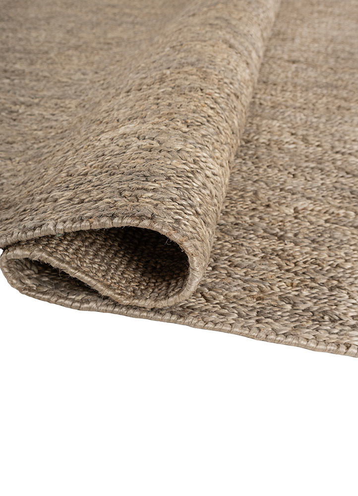 hula blue jute and hemp hand knotted Rug - FoldShot