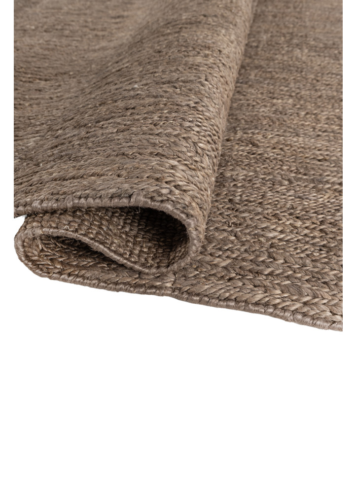 nomadic threads grey and black jute and hemp hand knotted Rug - FoldShot