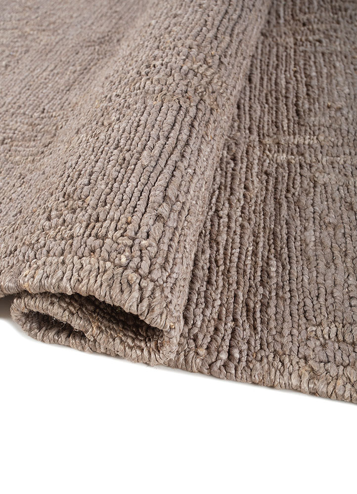 hula grey and black jute and hemp hand knotted Rug - FoldShot